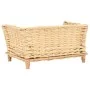 Cesta para perros con cojín sauce natural 50x33x30 cm by , Beds for dogs - Ref: Foro24-170773, Price: 62,04 €, Discount: %