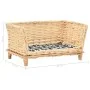 Cesta para perros con cojín sauce natural 50x33x30 cm by , Beds for dogs - Ref: Foro24-170773, Price: 62,04 €, Discount: %