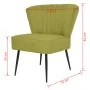 Sillón de cóctel tela verde by , Armchairs - Ref: Foro24-244099, Price: 148,15 €, Discount: %