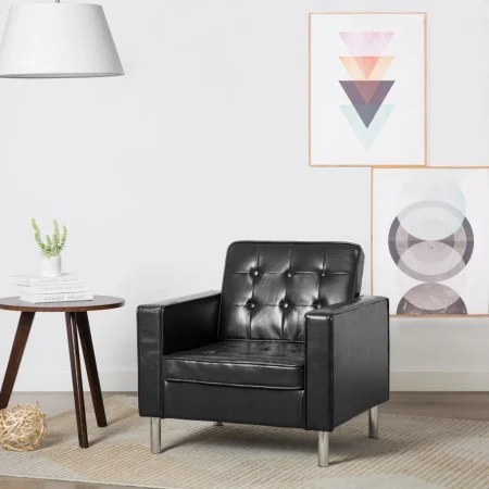 Sillón de cuero sintético negro von , Sessel - Ref: Foro24-247018, Preis: 224,20 €, Rabatt: %