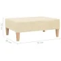 Taburete de tela color crema 78x56x32 cm von , Osmanen - Ref: Foro24-337677, Preis: 52,97 €, Rabatt: %