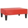 Reposapiés de cuero sintético rojo 78x56x32 cm by , Ottomans - Ref: Foro24-337713, Price: 48,55 €, Discount: %