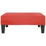 Reposapiés de cuero sintético rojo 78x56x32 cm by , Ottomans - Ref: Foro24-337713, Price: 48,55 €, Discount: %
