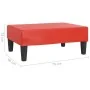 Reposapiés de cuero sintético rojo 78x56x32 cm by , Ottomans - Ref: Foro24-337713, Price: 48,55 €, Discount: %