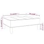 Reposapiés de tela negro 78x56x32 cm by , Ottomans - Ref: Foro24-337801, Price: 81,63 €, Discount: %