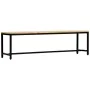 Banco de comedor madera maciza de mango en bruto 160 cm by , Dining and kitchen benches - Ref: Foro24-247813, Price: 203,20 €...