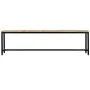 Banco de comedor madera maciza de mango en bruto 160 cm by , Dining and kitchen benches - Ref: Foro24-247813, Price: 203,20 €...
