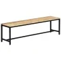Banco de comedor madera maciza de mango en bruto 160 cm by , Dining and kitchen benches - Ref: Foro24-247813, Price: 203,20 €...