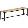 Banco de comedor madera maciza de mango en bruto 160 cm by , Dining and kitchen benches - Ref: Foro24-247813, Price: 203,20 €...