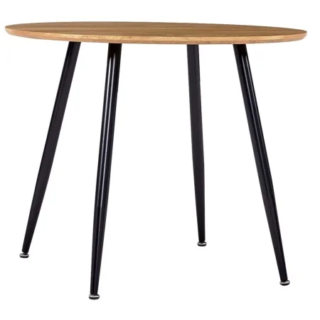 Mesa de comedor MDF color roble y negro 90x73,5 cm de , Mesas de cocina y de comedor - Ref: Foro24-248300, Precio: 176,76 €, ...