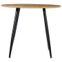 Mesa de comedor MDF color roble y negro 90x73,5 cm de , Mesas de cocina y de comedor - Ref: Foro24-248300, Precio: 176,76 €, ...