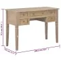 Escritorio de madera marrón 109,5x45x77,5 cm by , Desks - Ref: Foro24-280072, Price: 254,84 €, Discount: %