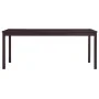 Conjunto de comedor 9 piezas madera de pino marrón oscuro by , Furniture sets for kitchens and dining rooms - Ref: Foro24-283...