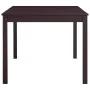Conjunto de comedor 9 piezas madera de pino marrón oscuro by , Furniture sets for kitchens and dining rooms - Ref: Foro24-283...