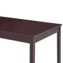 Conjunto de comedor 9 piezas madera de pino marrón oscuro by , Furniture sets for kitchens and dining rooms - Ref: Foro24-283...