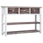 Aparador de madera marrón envejecido 115x30x76 cm by , Sideboards - Ref: Foro24-284164, Price: 133,48 €, Discount: %