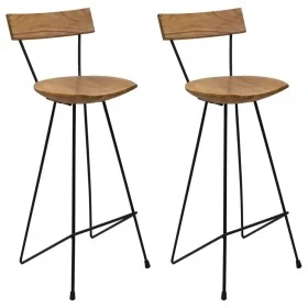 Taburetes de cocina 2 unidades madera maciza de teca von , Küchenhocker - Ref: Foro24-285205, Preis: 211,33 €, Rabatt: %