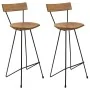 Taburetes de cocina 2 unidades madera maciza de teca by , Kitchen stools - Ref: Foro24-285205, Price: 211,33 €, Discount: %