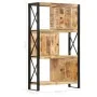 Estantería librería madera de mango maciza 90x30x150 cm de , Librerías y estanterías - Ref: Foro24-285917, Precio: 562,99 €, ...
