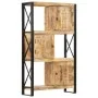 Estantería librería madera de mango maciza 90x30x150 cm de , Librerías y estanterías - Ref: Foro24-285917, Precio: 562,99 €, ...