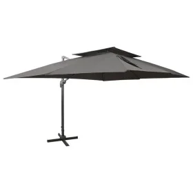 Sombrilla jardín voladiza cubierta doble antracita 400x300 cm von , Sonnenschirme - Ref: Foro24-312373, Preis: 367,61 €, Raba...