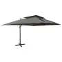 Sombrilla jardín voladiza cubierta doble antracita 400x300 cm by , Umbrellas - Ref: Foro24-312373, Price: 347,74 €, Discount: %