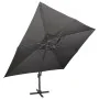 Sombrilla jardín voladiza cubierta doble antracita 400x300 cm by , Umbrellas - Ref: Foro24-312373, Price: 347,74 €, Discount: %