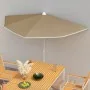 Sombrilla de jardín semicircular con palo taupe 180x90 cm von , Sonnenschirme - Ref: Foro24-315562, Preis: 24,20 €, Rabatt: %