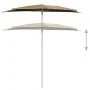 Sombrilla de jardín semicircular con palo taupe 180x90 cm von , Sonnenschirme - Ref: Foro24-315562, Preis: 24,20 €, Rabatt: %