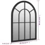 Espejo de jardín hierro negro para exterior 60x45 cm von , Spiegel - Ref: Foro24-318346, Preis: 97,33 €, Rabatt: %