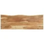 Perchero con borde natural madera maciza de acacia 100x34x38 cm de , Percheros para sombreros y abrigos - Ref: Foro24-320250,...