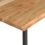 Perchero con borde natural madera maciza de acacia 100x34x38 cm de , Percheros para sombreros y abrigos - Ref: Foro24-320250,...