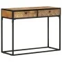 Mesa consola de madera maciza de mango 100x35x75 cm by , Side tables - Ref: Foro24-321713, Price: 151,25 €, Discount: %