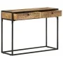 Mesa consola de madera maciza de mango 100x35x75 cm by , Side tables - Ref: Foro24-321713, Price: 151,25 €, Discount: %
