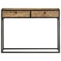 Mesa consola de madera maciza de mango 100x35x75 cm by , Side tables - Ref: Foro24-321713, Price: 151,25 €, Discount: %