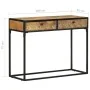 Mesa consola de madera maciza de mango 100x35x75 cm by , Side tables - Ref: Foro24-321713, Price: 151,25 €, Discount: %
