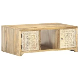 Mesa de centro de madera maciza de mango 90x50x35 cm von , Couchtisch - Ref: Foro24-321801, Preis: 200,33 €, Rabatt: %