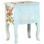 Mesita de noche pintada a mano madera maciza mango 40x30x50 cm by , Nightstands - Ref: Foro24-323541, Price: 105,95 €, Discou...