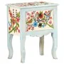 Mesita de noche pintada a mano madera maciza mango 40x30x50 cm by , Nightstands - Ref: Foro24-323541, Price: 105,95 €, Discou...