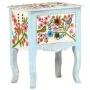 Mesita de noche pintada a mano madera maciza mango 40x30x50 cm by , Nightstands - Ref: Foro24-323541, Price: 105,95 €, Discou...