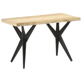Mesa de comedor de madera maciza de mango 120x60x76 cm by , Kitchen and dining tables - Ref: Foro24-323560, Price: 237,87 €, ...