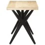 Mesa de comedor de madera maciza de mango 120x60x76 cm by , Kitchen and dining tables - Ref: Foro24-323560, Price: 244,12 €, ...