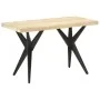 Mesa de comedor de madera maciza de mango 120x60x76 cm by , Kitchen and dining tables - Ref: Foro24-323560, Price: 244,12 €, ...