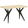 Mesa de comedor de madera maciza de mango 120x60x76 cm by , Kitchen and dining tables - Ref: Foro24-323560, Price: 244,12 €, ...
