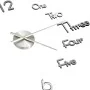 Reloj 3D de pared con diseño moderno plateado 100 cm XXL de , Relojes de pared - Ref: Foro24-325155, Precio: 28,97 €, Descuen...
