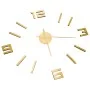 Reloj 3D de pared con diseño moderno dorado 100 cm XXL de , Relojes de pared - Ref: Foro24-325157, Precio: 18,27 €, Descuento: %