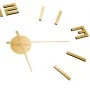 Reloj 3D de pared con diseño moderno dorado 100 cm XXL de , Relojes de pared - Ref: Foro24-325157, Precio: 18,27 €, Descuento: %