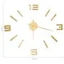 Reloj 3D de pared con diseño moderno dorado 100 cm XXL de , Relojes de pared - Ref: Foro24-325157, Precio: 18,27 €, Descuento: %