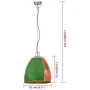 Lámpara colgante industrial redonda multicolor E27 25 W 42 cm by , Lamps - Ref: Foro24-344399, Price: 103,91 €, Discount: %