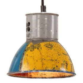 Lámpara colgante industrial redonda multicolor E27 25 W 17 cm by , Lamps - Ref: Foro24-344402, Price: 32,11 €, Discount: %